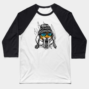 Saber-Toothed Tiger Winer Beanie Baseball T-Shirt